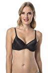 Desteksiz Pufidik Kaplı Micro Sütyen Siyah | Le Jardin 9600