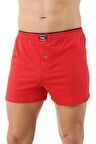  Erkek Şardonlu Boxer Kırmızı | Kompedan K0041