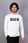 Rich Erkek Baskılı Sweatshirt