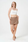 Bej Şort Etek