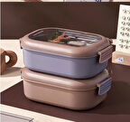 Bölmeli Paslanmaz Çelik Yemek Kutusu