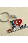 İstanbul Yazılı Metal Anahtarlık