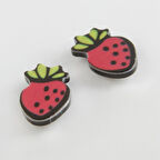 Çilek Mıknatıslı Plastik Çocuk Küpesi