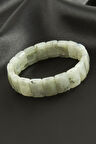 Dikdörtgen Kesim Yeşim Doğaltaşlı Bileklik