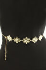 Çiçek Metal Zincir Kemer