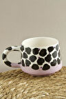 Leopar Desenli Seramik Kupa