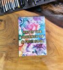 A5 Sketch Book - Eskiz Defteri - Spiralli Tutuş / Grenli Sert Tasarım Kapak