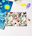 Girl Power Tasarımlı Bez Kalemlik Cüzdan