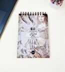 21x14Cm Üstten Spiralli Sketch Book - Eskiz Defteri - Siyah Sayfa - 260 Gr - 56 Yaprak