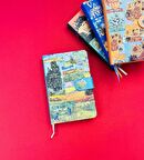 Van Gogh Kolaj Tasarımlı Mıknatıs Kapaklı Defter  BM-1204