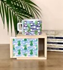 Ananas Tasarımlı Ahşap Kutulu Kupa