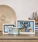 Travel Tasarımlı Kumbara Ve Kutulu Kupa Set