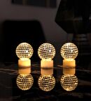 Mini Disko Topu Gece Lambası 3'lü