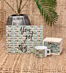 Kaktüs Motto Tasarımlı Albüm Ve Kutulu Kupa Set