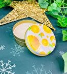 Portakal Tasarımlı Kokulu Teneke Mum