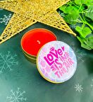 Aşk Havadadır Tasarımlı Kokulu Teneke Mum