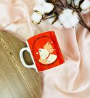 Sevimli Aşık Kediler Tasarımlı Kupa Bardak