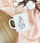 El Ele Aşıklar Tasarımlı Kupa Bardak