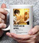 Your Lie in April Anime Tasarımlı Kupa Bardak