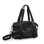 Nas Bag Extra Büyük Boy Omuz Çantası Siyah Nero (eni 44 cm , boyu 32 cm )