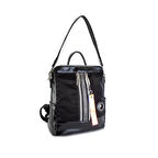 Nas Bag Kadın Sırt Çantası Siyah Simli