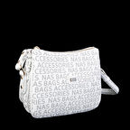 Nas Bag Çapraz Çanta Beyaz Yazılı