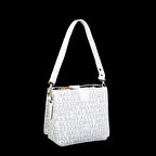 Nas Bag Kadın Çapraz Çanta Beyaz Yazılı