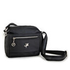 Nas Bag Kadın Çapraz Çanta Siyah Yıkamalı