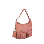 Nas Bag Unisex Zararlı Kimyasal İçermeyen Su İtici Özelliğe Sahip Omuz ve Sırt Çantası Dönüştürülebilir Tasarım  Gül Kurusu