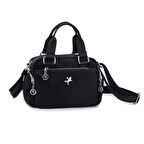 Nas Bag Kadın Çapraz Çanta Çok Gözlü  Siyah  Buzzy