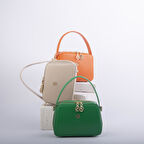 Nas Bag Kadın Mini El ve Çapraz Çanta Çim Yeşili  (en:20 boy :15)