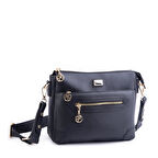 Nas Bag Kadın Postacı Çapraz Çanta Siyah Natural  (en 25 cm ;boy 22 cm )