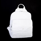 Nas Bag Kadın Çok Gözlü Su Geçirmez (water proof ) Ultra Hafif Sırt Çantası Beyaz
