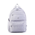 Nas Bag Extra Hafif Su Geçirmez Çok Gözlü  (Waterproof) Unisex Sırt Çantası 30x40 cm Gri