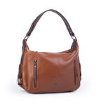 Nas Bag Çok Gözlü Kadın Omuz ve Çapraz Çanta (33x25 cm ) Taba Kahve   Victoria