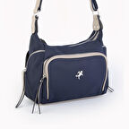 Nas Bag Kadın Çapraz Çanta Lacivert Kum  Buzzy ( 26x21x15 cm)