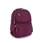 Nas Bag Unisex Büyük Boy  Zararlı Kimyasal İçermeyen Waterproof Sırt Çantası Bordo
