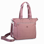 Nas Bag Kadın Spor Geniş Hacimli Hafif Omuz ve Çapraz Çanta Gül Kurusu