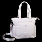 Nas Bag Kadın Spor Geniş Hacimli Hafif Omuz ve Çapraz Çanta Bej