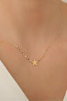 14 Ayar Yıldız Kolye