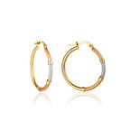 Trinity 3 Renk Kumlu Circletta Halka Küpe