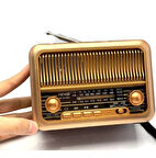 Nostalji Radio, Bluetooth Hoparlör, Şarz Edilebilir El Radyosu