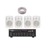 4 Hoparlör Masaj Salonu Ses Sistemi, Cafe Ses Sistemi, Spa Ses Sistemi, Hoparlör ve Amfi Hazır Set PRO
