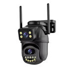 CMR64 Kablosuz güvenlik IP kamera 4K 8MP HD çift Lens Hareket Algılayıcı Akıllı Sensörlü Güvenlik Kamerası  