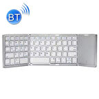 Katlanabilir Beyaz Her Cihaza Bluetooth İle Uyumlu Portatif  Taşınabilir Dokunmatik Mini Klavye