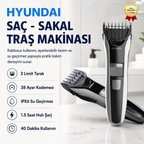 Şarjlı Su Geçirmez Saç Kesme Traş Makinası 