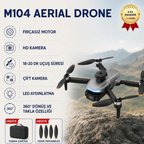 M104 Drone,Fırçasız Motorlu, Engel aşabilen,Uzun Aydınlatmalı,Brushless motorlu 4K Akıllı Drone