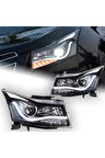 Chevrolet Cruze Kaşlı Led Far Takımı Bi-xenon