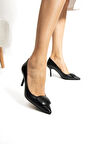 Kadın Hakiki Deri Stiletto Siyah