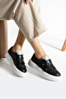 Kadın Hakiki Deri Sneaker Siyah